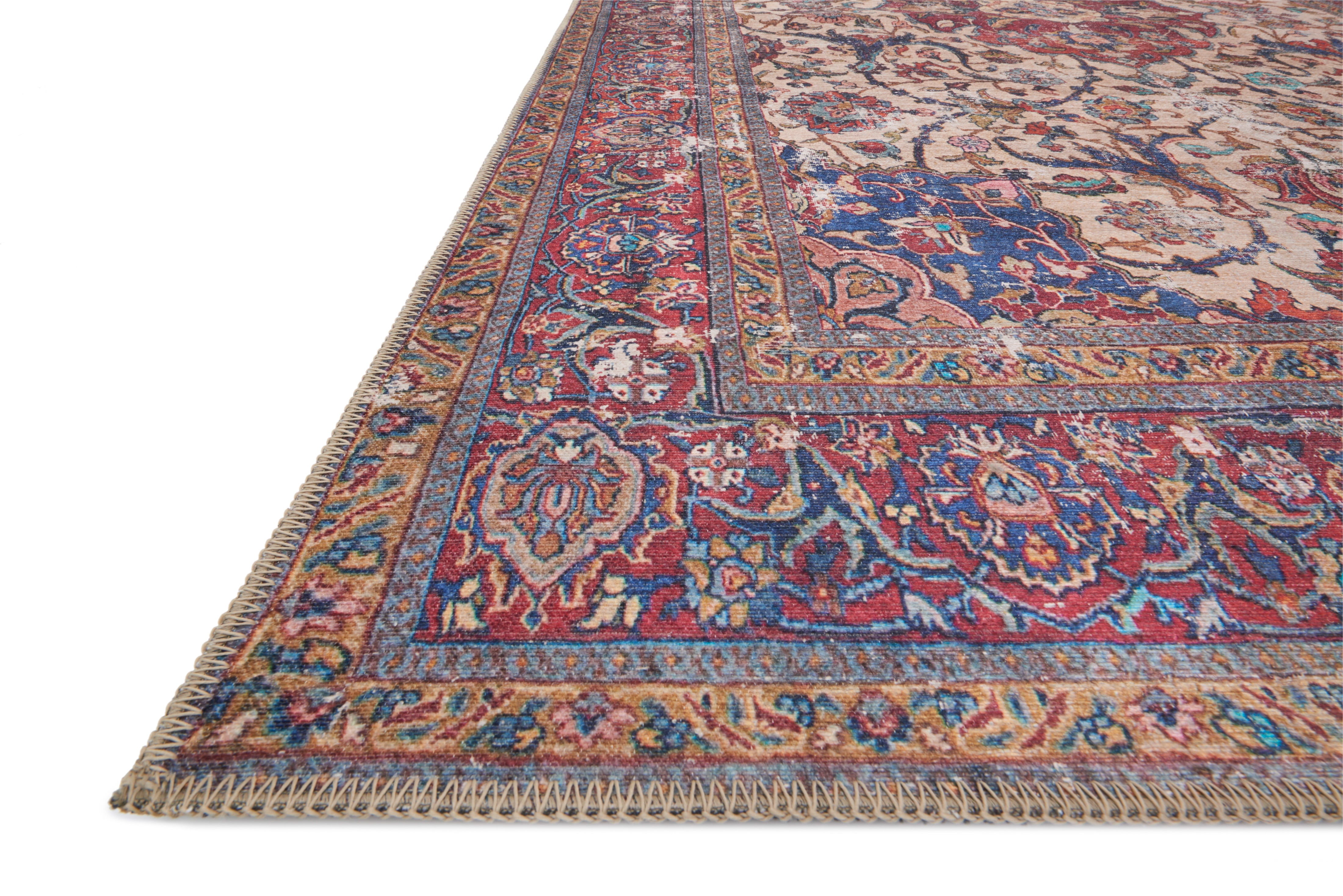 Loloi II Loren Collection LQ-11 Sand / Multi Oriental Area Rug 3'-6" x 5'-6"