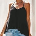 thumbnail image 6 of Sngxgn Women Sleeveless Tank Tops Tops Summer Casual Blouse V Neck Solid Color Vest Shirt Tops for(Black,S), 6 of 7