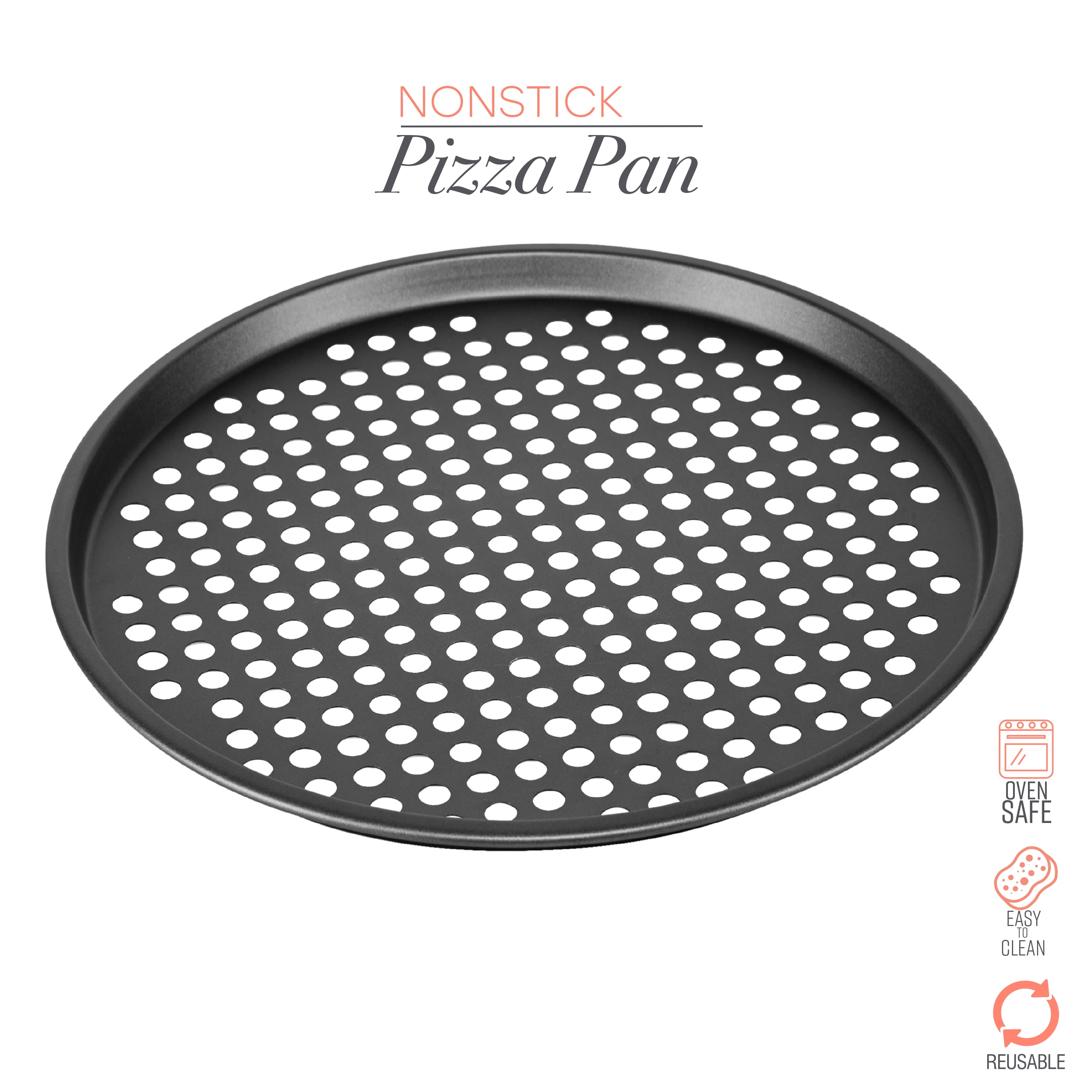 Kitchen Details 13 inch Pizza Crisper Pan, Baking Tray Pizza Pan