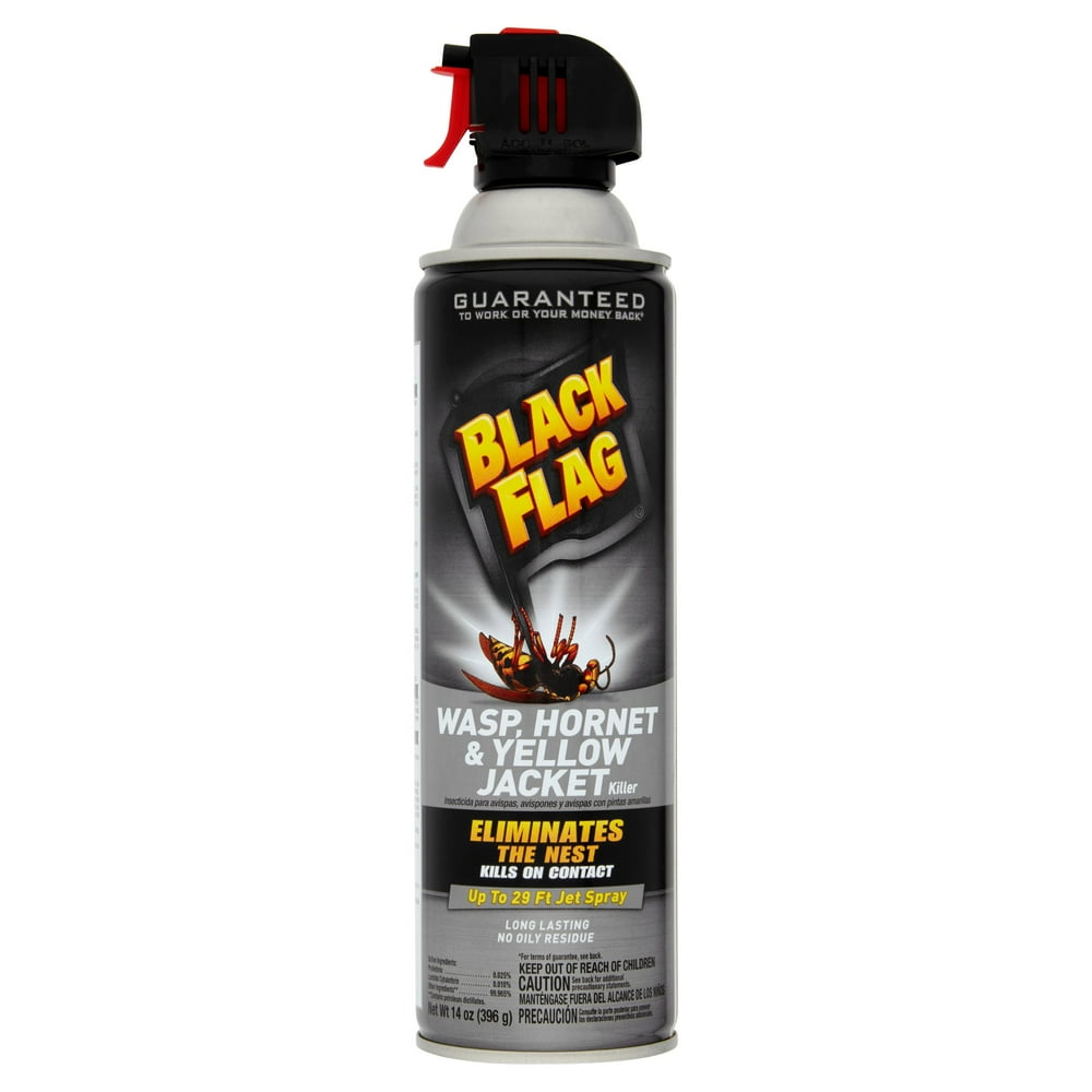 Black Flag Wasp, & Yellow Jacket Killer, 14 Oz.