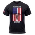 thumbnail image 1 of Rothco Healthcare Warrior US Flag T-Shirt - Black, 3XL, 1 of 2