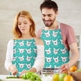 thumbnail image 3 of Esign Of Head Pug Dog Apron-Garden Aprons for Women with Pockets-Cotton Linen Waterproof Kitchen Cooking Gardening Aprons Adjustable for Kitchen,Cooking,BBQ and Salon 33x27 Inch, 3 of 7