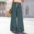 thumbnail image 2 of Bovemsi Wide Leg Pants Woman Women's 2025 Vacation Elastic Rope Casual Travel Pants, 2 of 6