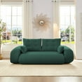 thumbnail image 6 of 78.7" King Foldable Sofa Bed, Lazy Sofa Couch, 3-in-1 Multi-Functional Sleeper Sofa Bed, Teddy Futon Sofa, Floor Loveseat Sofa, Human Dog Bed, Bean Bag Lounge Recliner for Living Room, Green, 6 of 9
