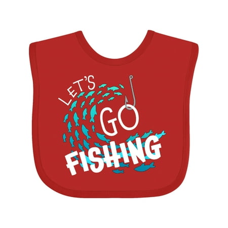 

Inktastic Let s Go Fishing Gift Baby Boy or Baby Girl Bib