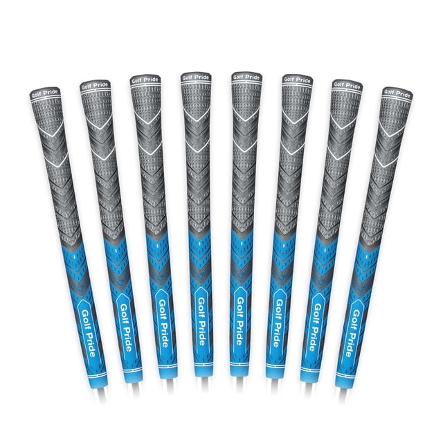 Golf Pride MCC Plus4 Empuñadura de Golf Híbrida para Todo Clima Azul Paquete de 8