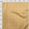 thumbnail image 3 of oneOone Polyester Spandex Yellow Fabric Houndstooth Craft Projects Decor Fabric Printed By The Yard 56 Inch Wide, 3 of 4
