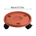 thumbnail image 3 of Hearth & Gear avec Roues Caddy Rond Intérieur Extérieur avec Roues Rouleau Naturel Support Chariot Palette Rouleaux Intérieur Extérieur Fleur Intérieur Auto-Arrosage Tissé, 3 of 6
