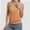 Orange, variant on Women's Casual Banded Bottom Cami Shirt V Neck Sleeveless Loose Summer Tank Top Camisole