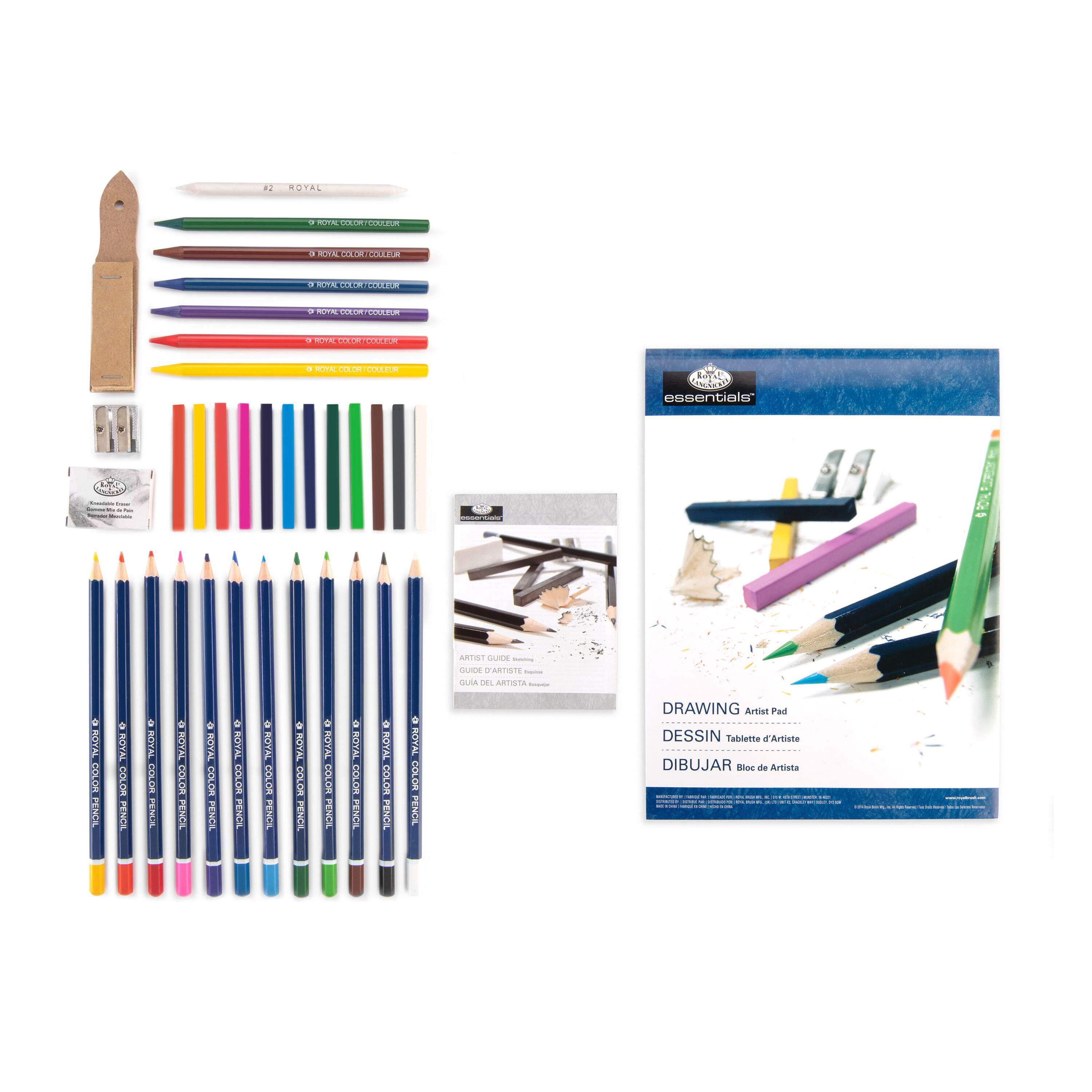 Royal & Langnickel Drawing Large Clear Art Set - 37pc