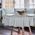 thumbnail image 2 of Clear Plastic Round Tablecloth Vinyl PVC Table Cloth Protector Oil Spill Proof Wipe Clean Table Cover for Dining Tables Parties Camping Crystal Clear, 2 of 7