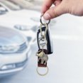 thumbnail image 4 of Car Keychain, Strong Leather Keychain, 2Pcs Durable Retro Shapes Of Elephants For Family Friends Pendant Gifts Keychain, 4 of 8