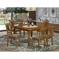 thumbnail image 2 of East West Furniture Parfait 7-piece Dining Set w/ Cushion Chairs in Saddle Brown, 2 of 6