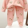 thumbnail image 4 of Xyant Girl Pajamas Cartoon Print 2 Piece Pjs Sets Long Sleeve Sleepwear Toddler Boy Pajamas (Pink,5-6 Years), 4 of 4