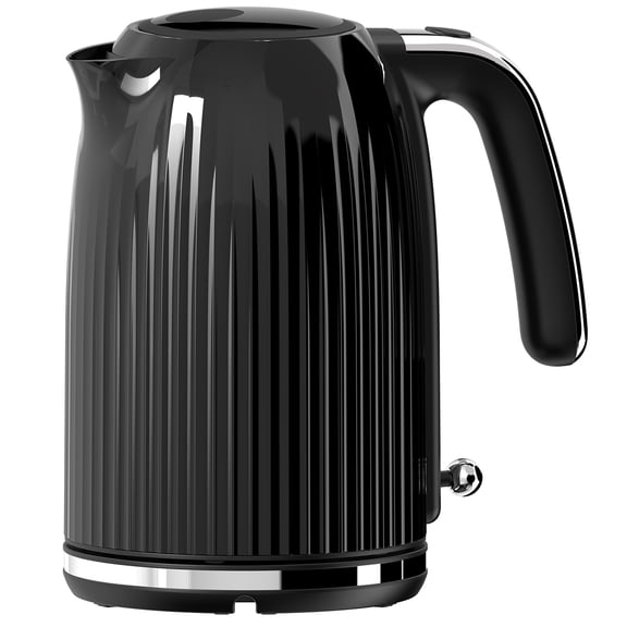 1.7L Electric Kettles Stainless Steel, 1500W Fast Boil, Auto Shut-off & Boil-Dry Protection, Wide Open Lid & Cordless Swivel Base