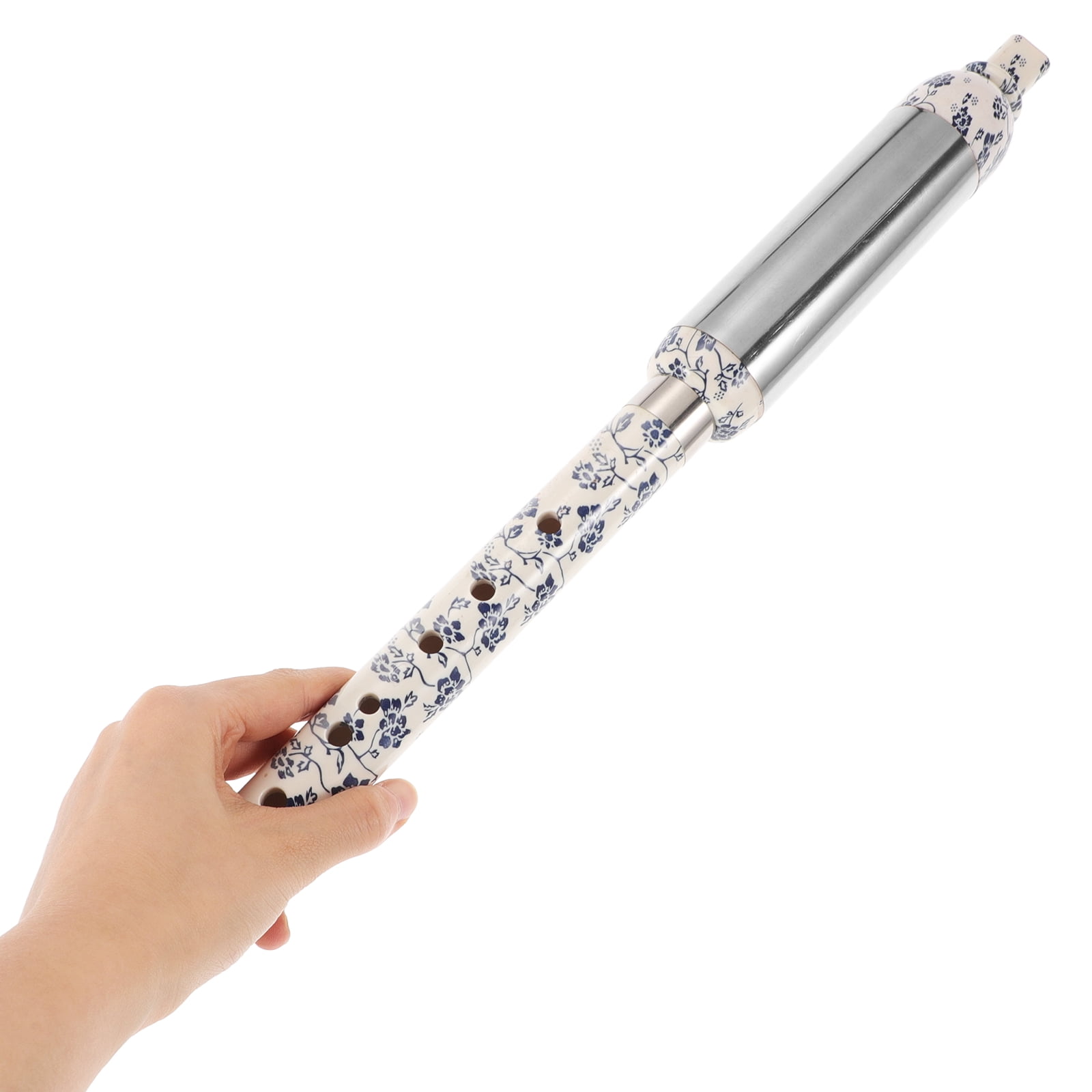 RENACLIPY Sky Ethnic Vertical Bawu Flute and Stainless Steel G Tuning Detachable Musical Instrument for Decor