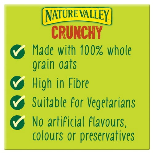 Nature Valley Crunchy Dark Chocolate & Oats Cereal Bars 18 x 42g, British Import (Pack of 3)