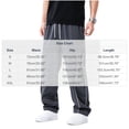 thumbnail image 3 of THNCYX Men's Wide Leg Track Pants With Side Stripe Elastic Waistband And Long Drawstring Loose Fit Athletic Pant S-2XL, 3 of 5
