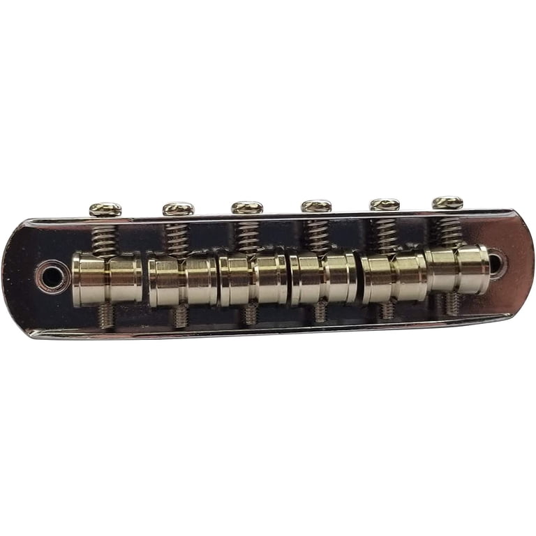 Long Beach Music Fender Mustang Bridge, Chrome-Plated Saddle