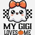 thumbnail image 3 of CafePress - My Gigi Loves Me Halloween Grandchild Kids Baseball T Shirt - Kids Cotton Baseball Jersey, 3/4 Sleeve Shirt, 3 of 4