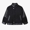 thumbnail image 5 of ShomPort Boys Biker Jackets Trendy Leather Loose Collar Zip up Outerwear Long Sleeve Coats 1-13 Years, 5 of 7