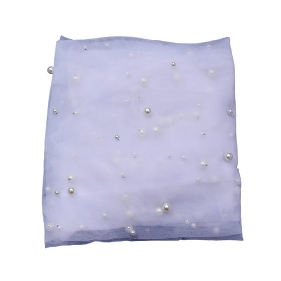 Pearls Wedding Veils 1 Tier Soft Bridal Veil Beaded Wedding Accessories 300cm Cathedral Length Veil for Bride