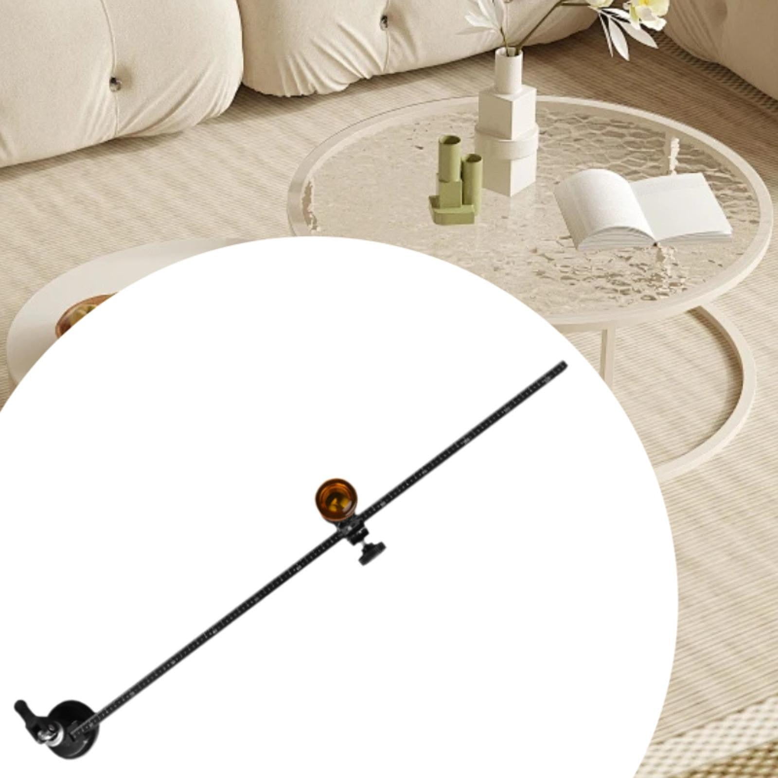 Abbraccia Circular Glass Cutter Circular Glass Cutting Tool Adjustable Alloy Round with Suction Cup Hand Tool Heavy Duty Compasses Type 1800 mm