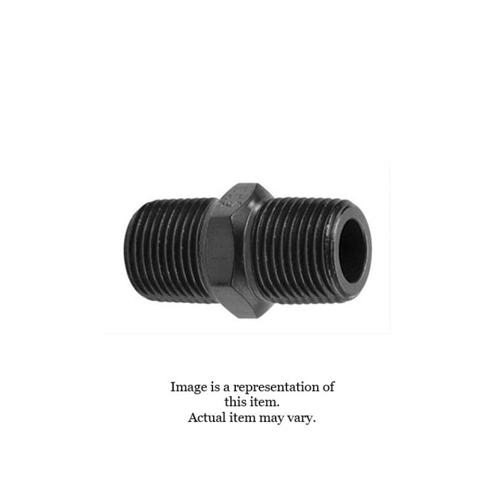 Fragola 491101-BL Black 1/8 MPT Pipe Nipple 