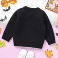 thumbnail image 4 of Odeerbi Infant Boys Girls Halloween Sweater Cute Winter Thermal Knit Crewneck Sweater Infant Halloween Cute Sweater Baby Knitted Tops Infant Clothes Black, 4 of 6