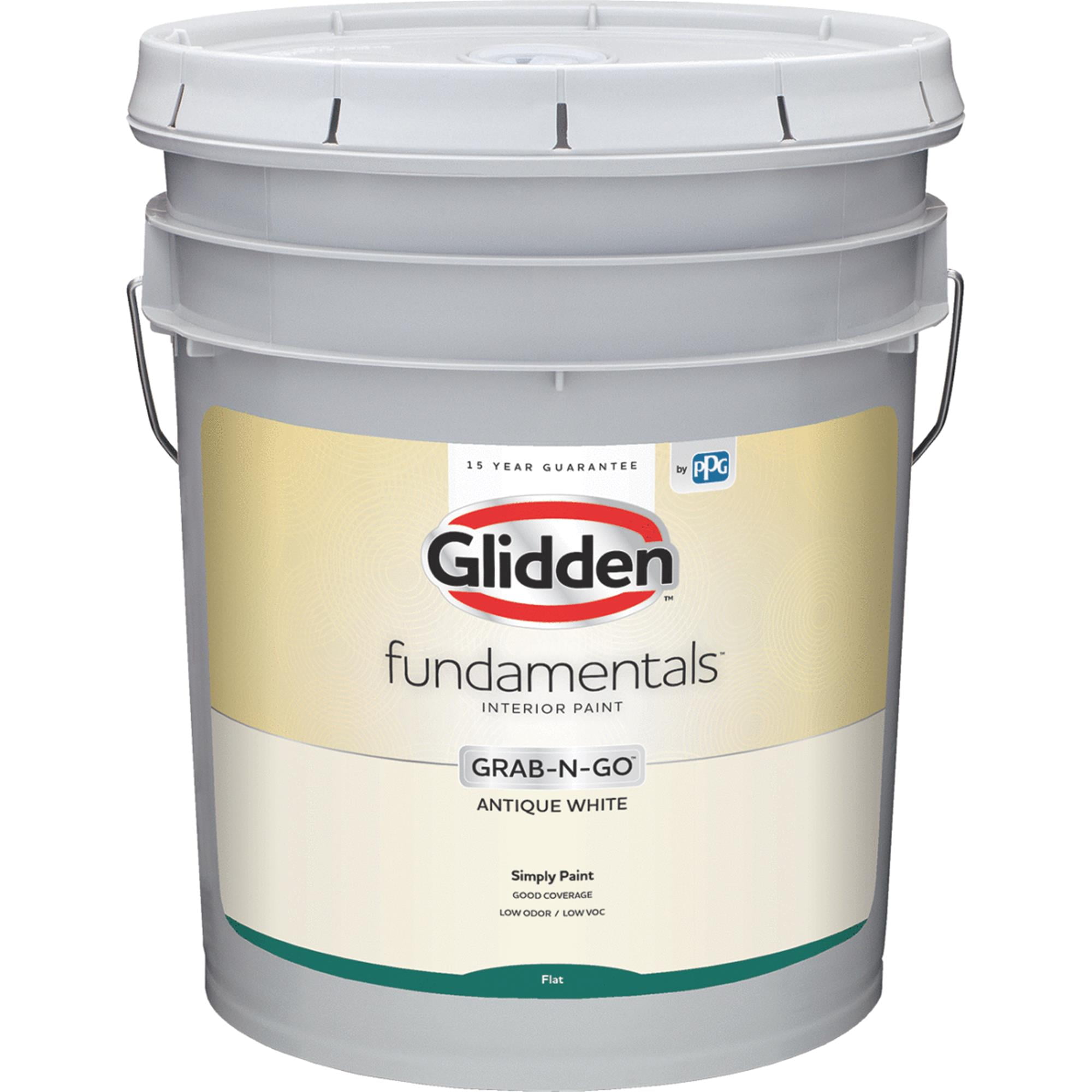 Glidden Fundamentals GrabNGo Antique White Flat 5 Gallon