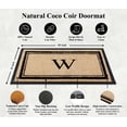 thumbnail image 3 of A1HC Natural Coir & Rubber Door Mat - 30"x 60", Hand-Flocked, Thick, Durable, Heavy-Duty, Indoor/Outdoor Doormat Monogrammed, 3 of 7