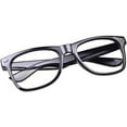 thumbnail image 4 of Nerd Glasses,Clear Lenses Thick Frame Glasses,Square Black Glasses for Men Women,20 Pack,Black,Non-Prescription, 4 of 7