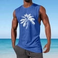 thumbnail image 2 of snilers Mens Summer Beach Tank Top Tropical Hawaiian Palm Tree Print Sleeveless Shirt Muscle Graphic Tees Vacation Shirts L, 2 of 5