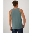 thumbnail image 3 of Hanes Unisex Garment Dyed Cotton Tank Cypress Green 2XL, 3 of 7