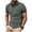 Gray, variant on Men's Button-Up Turndown Collar T-Shirts Big and Tall Color Blocking Pocket Short Sleeve Pullover Shirts for Men