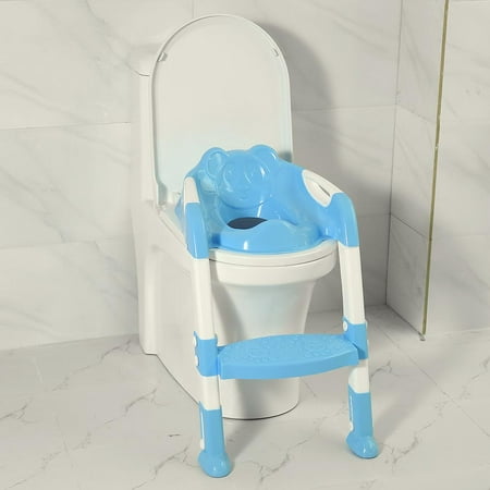 Dilwe Portable Baby Toddler Toilet Chair Ladder Foldable Adjustable Kids Safety Potty Training Seat, Potty Training Seat,Baby Toilet Ladder