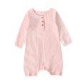 thumbnail image 2 of Ruyang Infant Baby Long Sleeve Romper Button Footless Romper Lightweight Loose Bodysuits Toddler Boys Girls Casual Clothing, 2 of 4