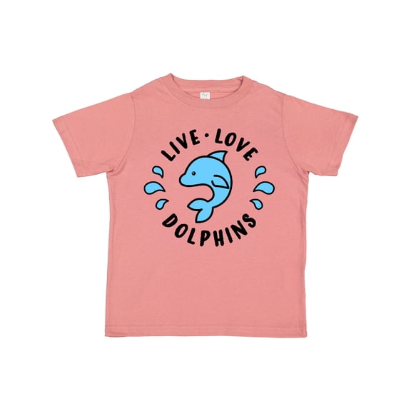 Inktastic Live Love Dolphins Boys or Girls Toddler T-Shirt