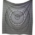 thumbnail image 2 of Tapiz de mandala psicodélico indio Ombre rojo, tapiz de decoración boho hippie de la India, colgante de pared de algodón grande multicolor 210 x 150 cms Ormromra LKX-0173-1, 2 of 6