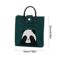 thumbnail image 3 of Women Canvas Tote Bag, Cute Panda Handbags, Casual Shoulder Work Bag for Shopping Travel Work (1PC, Army Green), 3 of 9
