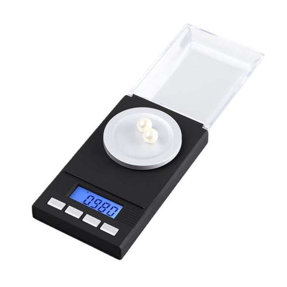 Milligram Scale 100g/0.001g High Precision Mg Scale, Portable Jewelry Scale .001 Gram Accuracy, Powder Scale, Digital Miligram Scale for Powder Medicine with Tray/Tweezers/Calibration Weight