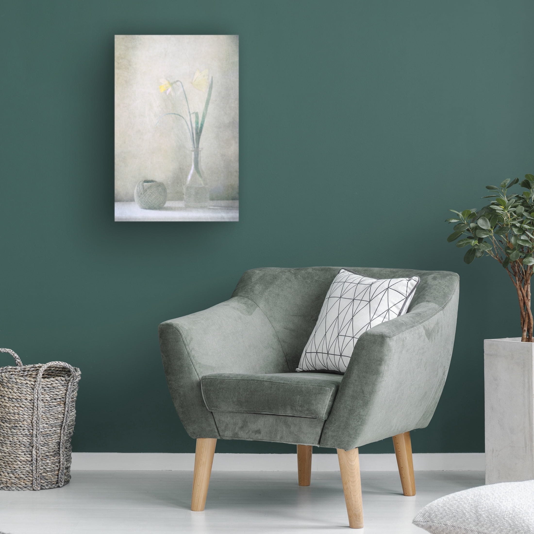 Canvas Wall Art - Delphine Devos 'Spring At Home' Wall Art for Living Room, Bedroom, or Office Décor by Trademark Fine Art - 22 x 32 Inches