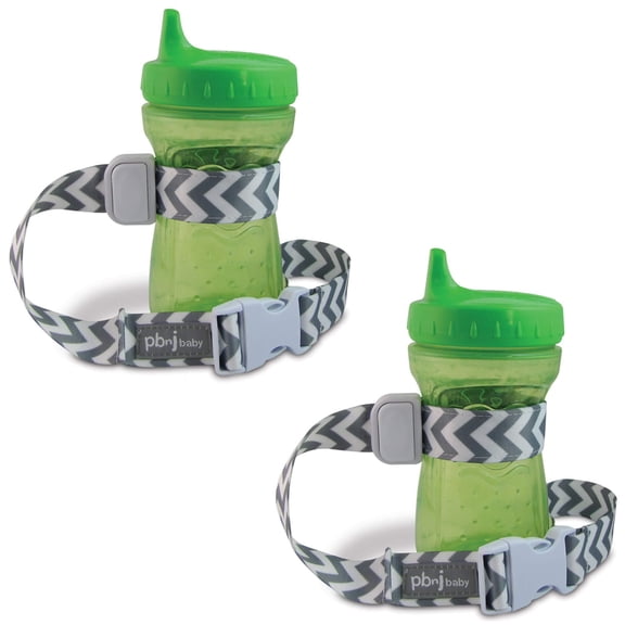 PBnJ Baby SippyPal Sippy Cup Holder Strap Leash Tether (ABC 2-Pack)