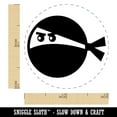 thumbnail image 2 of Ninja Face Funny Self-Inking Rubber Stamp Ink Stamper - Dry Pad (No Ink) - Mini 1/2 Inch, 2 of 7