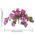 thumbnail image 3 of Artificial Petunias Flowers Outdoor Hanging Plants 26x16 Inch Purple Faux Vine Decor Wall Garden Patio Wedding Fake Floral Arrangement, 3 of 9