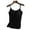 Black, variant on Women Camisole Double Layer Chest Pad Vest Solid Color Adjustable Straps Breathable Sports Vest