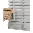 thumbnail image 4 of Chicology 83.25"W X 48"H Gloss Gray Cordless Light Filtering 1" Slats Vinyl Mini Window Blinds, 4 of 9