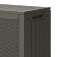 thumbnail image 6 of Dextrus 80 Gallon Resin Deck Box,Outdoor Storage Box with Lockable lid for Patio Furniture, Light Brown, 6 of 8