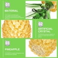 thumbnail image 3 of 1pc Crystal Pineapple Ornament Home Office Tabletop Decoration Photo Prop, 3 of 7