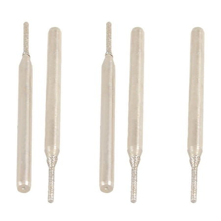 

5x 3mm x 1mm Cylindrical Head Diamond File Mounted Points Polisher